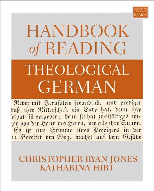 Book cover of: Handbook of Reading Theological German. By: Katherina Hirt
