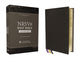 Book cover of: NRSVue, Holy Bible with Apocrypha, Premium Goatskin Leather, Black, Premier Collection, Art Gilded Edges, Comfort Print. By: Zondervan Publishing Company