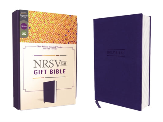 Book cover of: NRSVue, Gift Bible, Leathersoft, Blue, Comfort Print. By: Zondervan Publishing Company