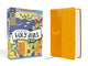 Book cover of: NIrV, The Illustrated Holy Bible for Kids, Leathersoft, Yellow, Full Color, Comfort Print. By: Zondervan