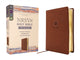 Book cover of: NRSVue, Holy Bible with Apocrypha, Compact, Leathersoft, Brown, Comfort Print. By: Zondervan