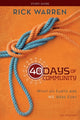 Book cover of: 40 Days of Community Bible Study Guide