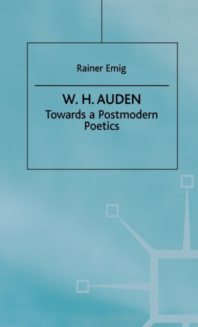 Book cover of: W.H. Auden. By: Rainer Emig