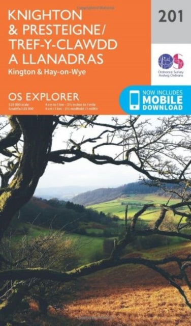 Book cover of: Knighton and Presteigne Tref-y-Clawdd a Dyffryn Elan. By: Ordnance Survey