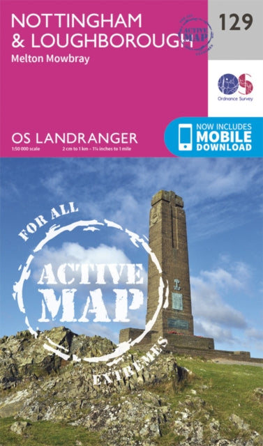 Book cover of: Nottingham & Loughborough, Melton Mowbray. By: Ordnance Survey