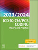 Book cover of: ICD-10-CM/PCS Coding: Theory and Practice, 2023/2024 Edition. By: Elsevier