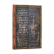 Book cover of: 2026 Michelangelo Handwriting (Embellished Manuscripts Collection) Mini 18-month Horizontal Hardcover Flexi Dayplanner 2025-2026 (Wrap Closure). By: Paperblanks