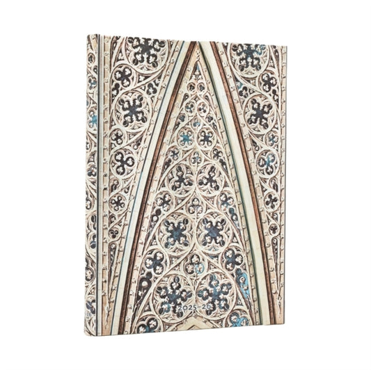 Book cover of: 2026 Vault of the Milan Cathedral (Duomo di Milano) Midi 18-month Horizontal Hardcover Flexi Dayplanner 2025-2026 (Wrap Closure). By: Paperblanks