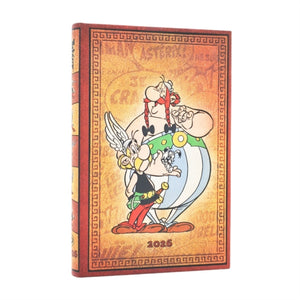 2026 Asterix & Obelix (The Adventures of Asterix) Mini 12-month Verso Hardcover Flexi Dayplanner 2026 (Elastic Band Closure)