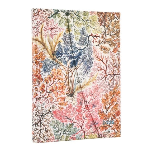 Book cover of: 2026 Anemone (William Kilburn) Midi 12-month Vertical Hardcover Flexi Dayplanner 2026 (Wrap Closure). By: Paperblanks