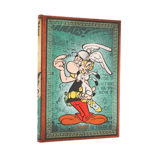 Book cover of: 2026 Asterix the Gaul (The Adventures of Asterix) Midi 12-month Verso Hardcover Flexi Dayplanner 2026 (Elastic Band Closure)