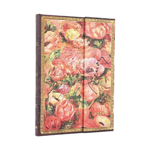2026 Renoir, Letter to Morisot (1892) (Embellished Manuscripts Collection) Midi 12-month Verso Hardcover Flexi Dayplanner 2026 Renoir, Letter to Morisot (1892 (Wrap Closure)