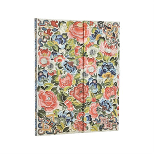 2026 Pear Garden (Peking Opera Embroidery) Ultra 12-month Verso Hardcover Flexi Dayplanner 2026 (Wrap Closure)
