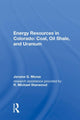 Book cover of: Energy Resources In Colo. By: Jerome G. Morse