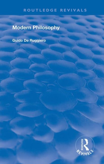 Book cover of: Modern Philosophy. By: Guido De Ruggiero