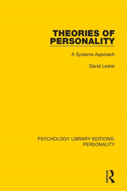 Book cover of: Theories of Personality. By: David Lester