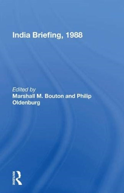 Book cover of: India Briefing, 1988. By: Marshall M. Bouton
