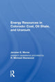 Book cover of: Energy Resources In Colo. By: Jerome G. Morse