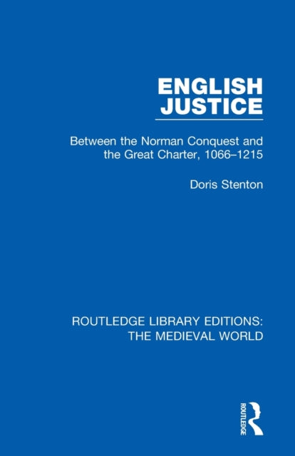 Book cover of: English Justice. By: Doris Mary Parsons Stenton