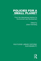 Book cover of: Policies for a Small Planet. By: Johan Holmberg