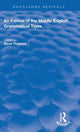 Book cover of: Edition of the Middle English Grammatical Texts. By: Thomson, David