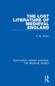 Book cover of: Lost Literature of Medieval England. By: Wilson, R. M.