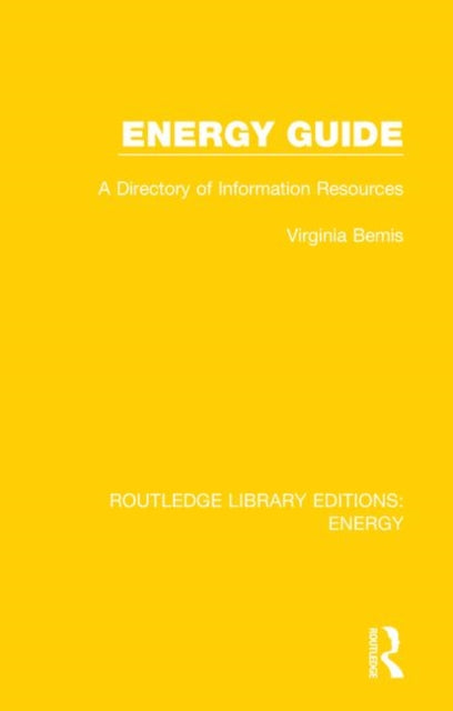 Book cover of: Energy Guide. By: Virginia Bemis