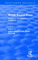 Book cover of: Middle English Prose. By: A. S. G. Edwards