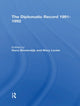 Book cover of: Diplomatic Record 19911992