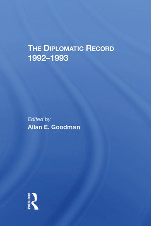 The Diplomatic Record 19921993