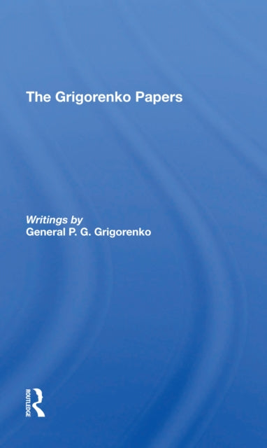 Book cover of: Grigorenko Papers. By: P. G. Grigorenko