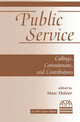 Book cover of: Public Service. By: Marc Holzer