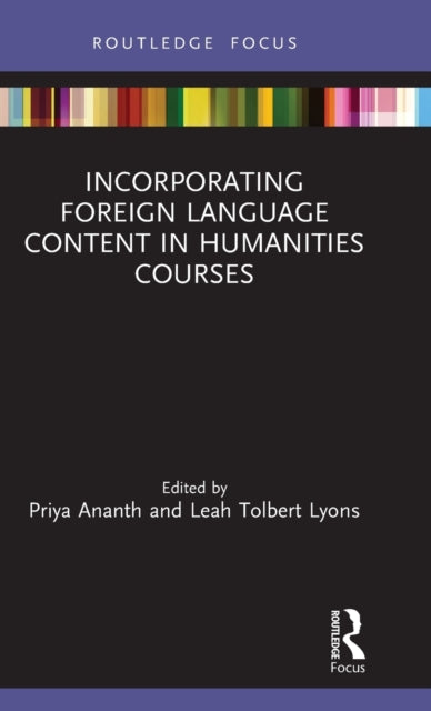 Book cover of: Incorporating Foreign Language Content in Humanities Courses. By: Priya Ananth