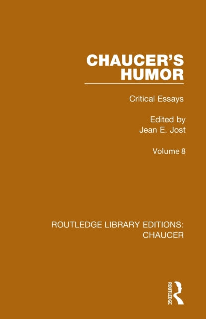 Book cover of: Chaucer's Humor. By: Jean E. Jost