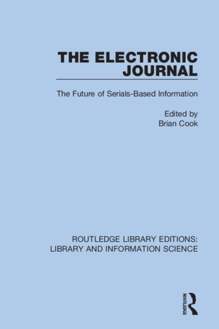 Book cover of: Electronic Journal. By: Brian Cook