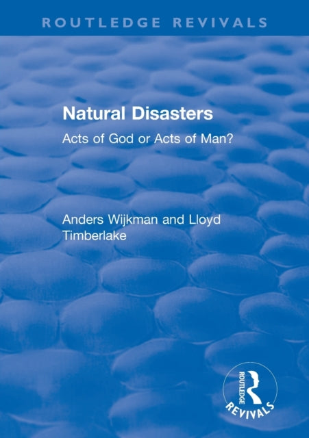 Book cover of: Natural Disasters. By: Anders Wijkman