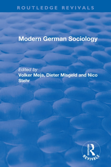 Book cover of: Modern German Sociology. By: Volker Meja