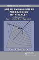 Book cover of: Linear and Nonlinear Programming with Maple