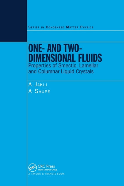 Book cover of: One- and Two-Dimensional Fluids. By: Antal Jakli