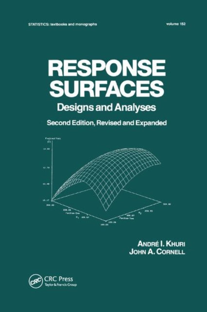 Book cover of: Response Surfaces: Designs and Analyses. By: André I. Khuri