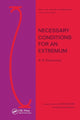 Book cover of: Necessary Conditions for an Extremum
