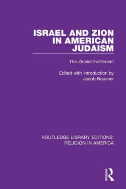 Book cover of: Israel and Zion in American Judaism. By: Jacob Neusner