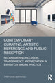 Book cover of: Contemporary Curating, Artistic Reference and Public Reception. By: Stéphanie Bertrand