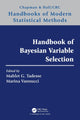 Book cover of: Handbook of Bayesian Variable Selection. By: Mahlet Tadesse