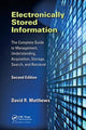 Book cover of: Electronically Stored Information. By: David R. Matthews