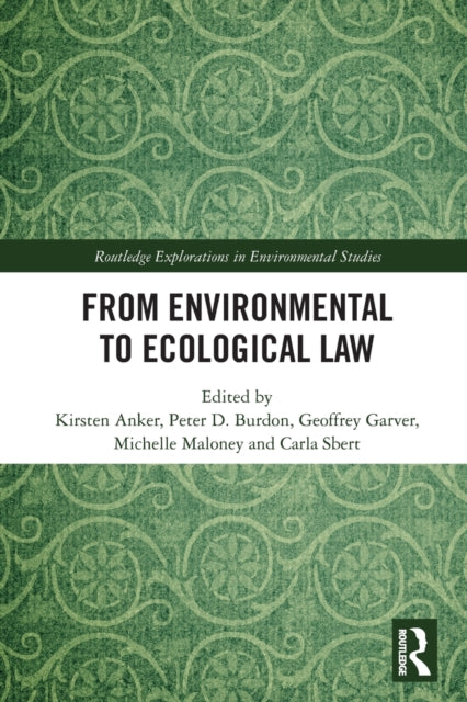 Book cover of: From Environmental to Ecological Law