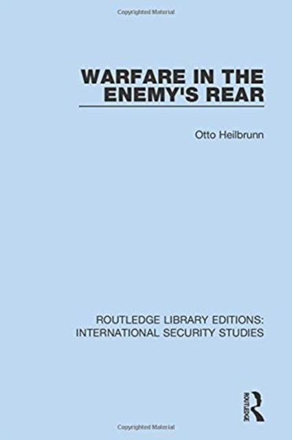 Book cover of: Warfare in the Enemy's Rear. By: Otto Heilbrunn