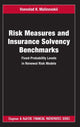 Book cover of: Risk Measures and Insurance Solvency Benchmarks. By: Vsevolod K. Malinovskii