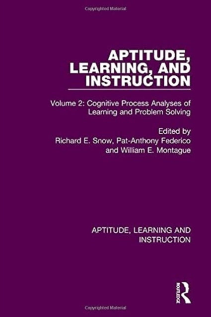 Aptitude, Learning, and Instruction