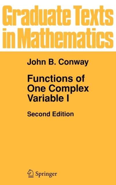 Book cover of: Functions of One Complex Variable I